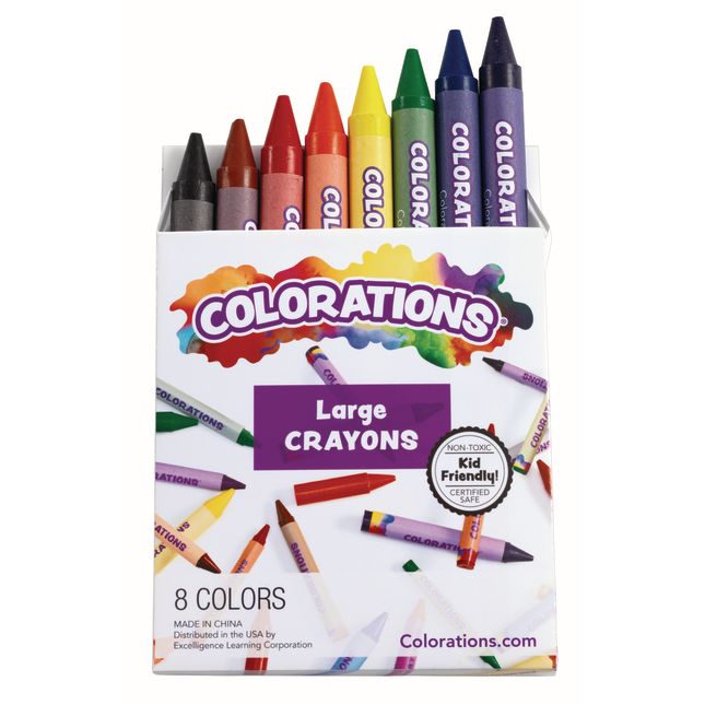 Colorations® Large Crayons - Set of 8