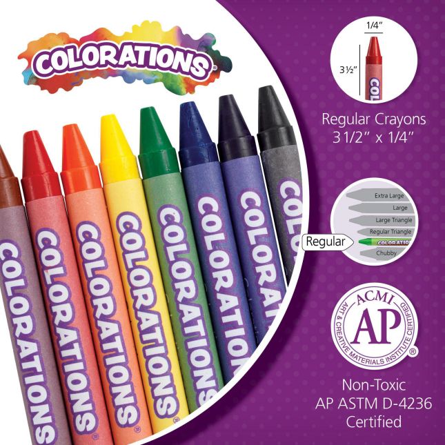 Colorations® Regular Crayons - Set of 8