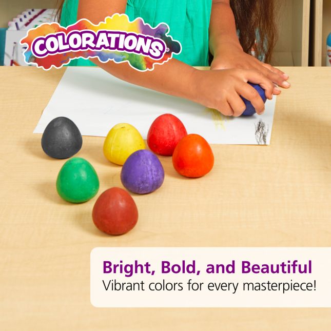 Colorations® Chubby Crayon Eggs - Set of 8