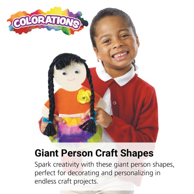 Colorations® Giant Person Shapes - 24 Pieces