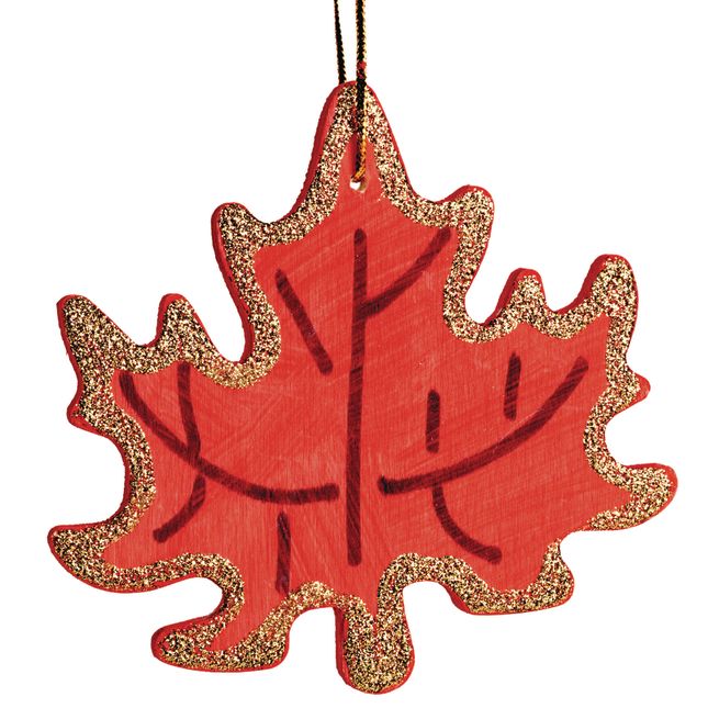 Colorations® Hanging Wood Leaves - Set of 12_7