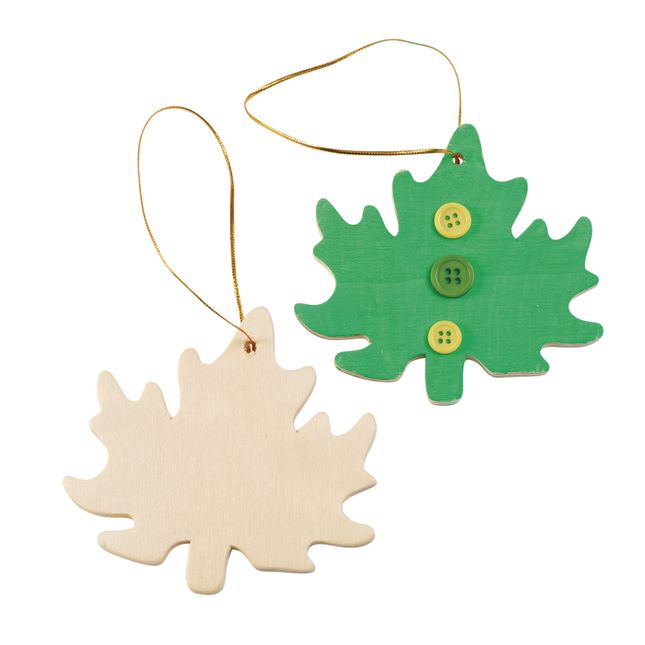 Colorations® Hanging Wood Leaves - Set of 12_8