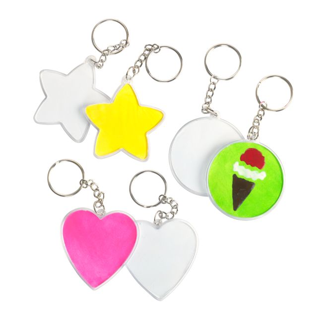 Colorations® Create Your Own Keychains- Set of 12