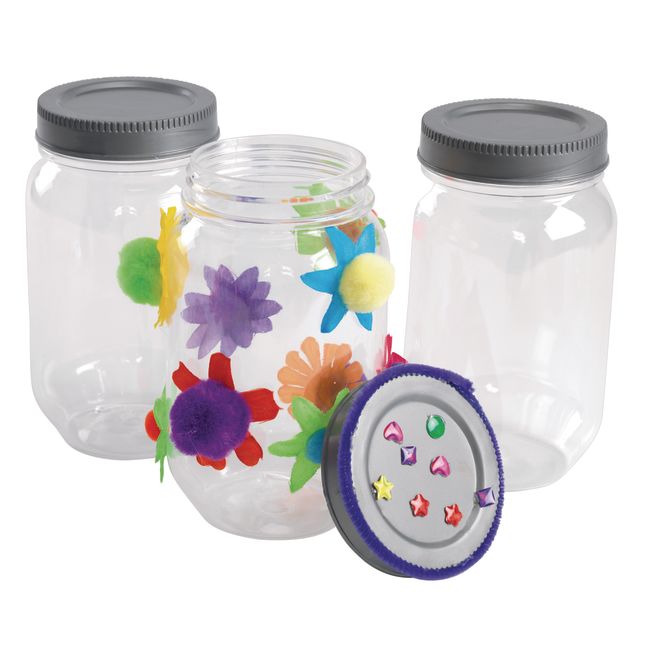 Colorations® All-Plastic Mason Jar Set of 6