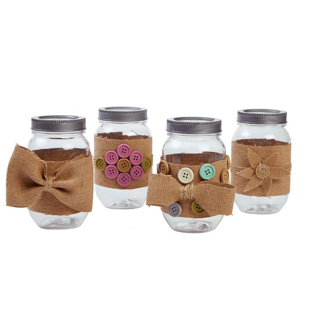 Colorations® All-Plastic Mason Jar Set of 6