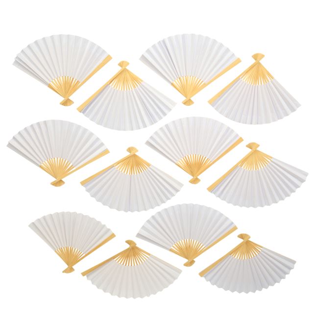 Colorations® Fantastic Blank Paper Fans - Set of 12