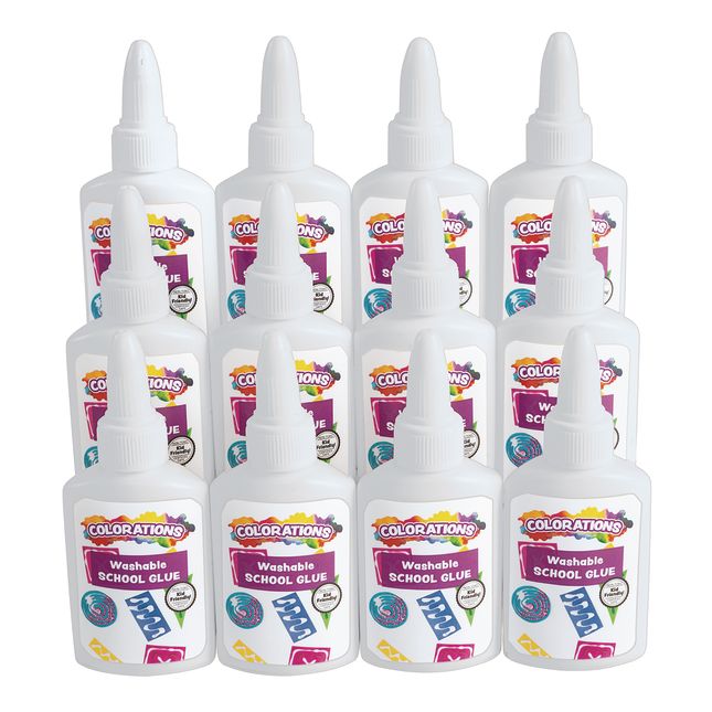 Colorations® Washable School Glue (1.25 oz.) - Set of 12