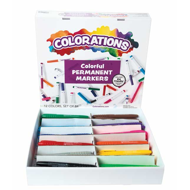 Colorations® Color Permanent Markers - Set of 12