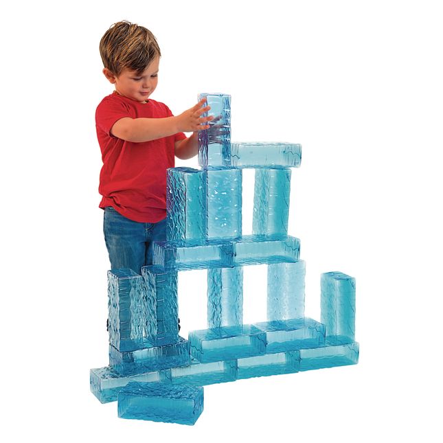 Plastic ice clearance blocks