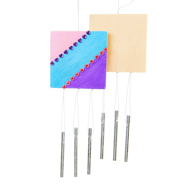 Colorations® Wooden Wind Chimes - Set of 12