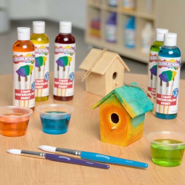 Colorations® Wooden Birdhouses - Set of 6_8