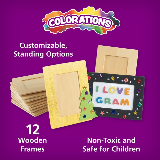 Colorations® Wooden Standing Frames - Set of 12