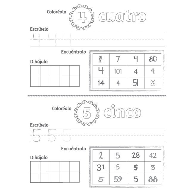 Spanish My Numbers Through 120 Journal (Mi Cuaderno de Numeros Hasta el 120) - Set of 12_3