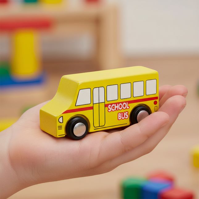 Excellerations® Wooden Play Trucks - Set of 8