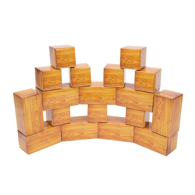 Excellerations® Wood-Look Blocks Set of 18