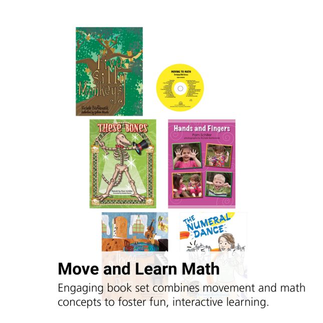 Moving To Math Pre-K Book Set Of 5 With CD