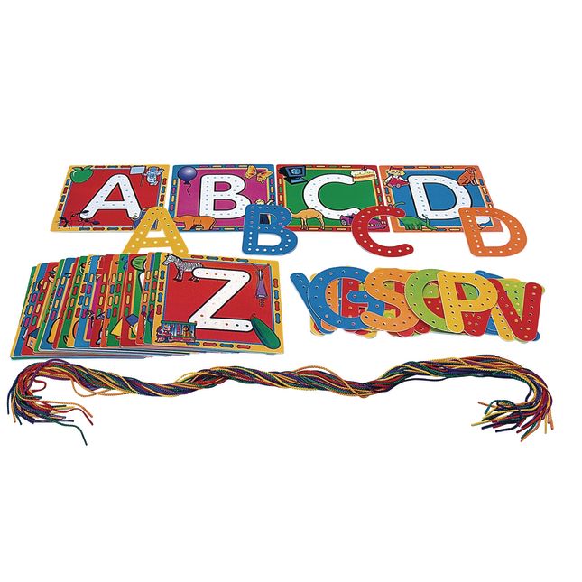 Excellerations® Alphabet Lace-Ups - 78 pieces