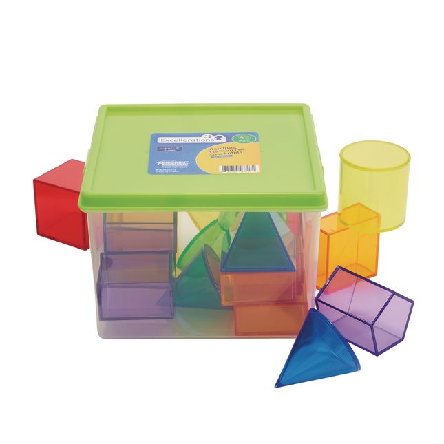 Excellerations® STEM Translucent Geometric Shapes with Activity Cards