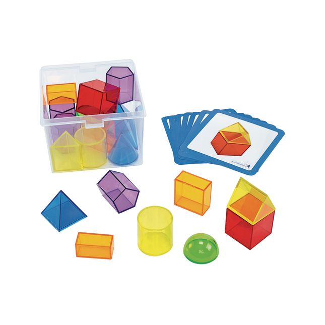 Excellerations® STEM Translucent Geometric Shapes with Activity Cards