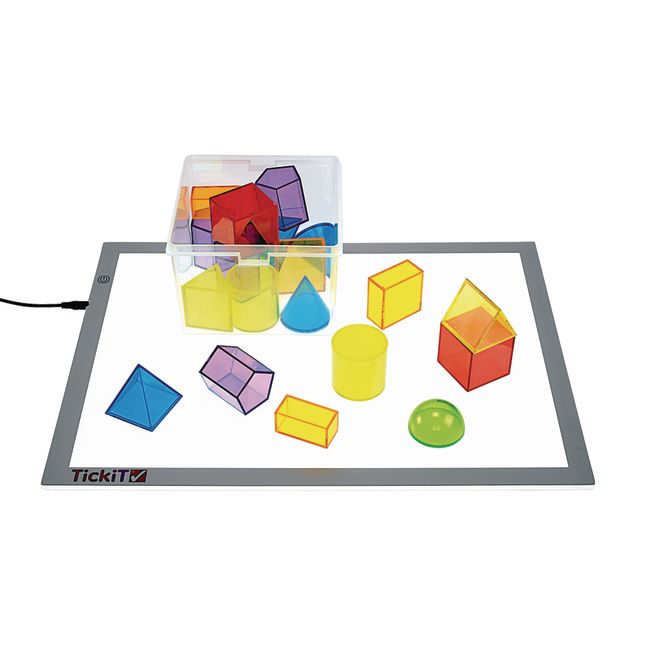 Excellerations® STEM Translucent Geometric Shapes with Activity Cards