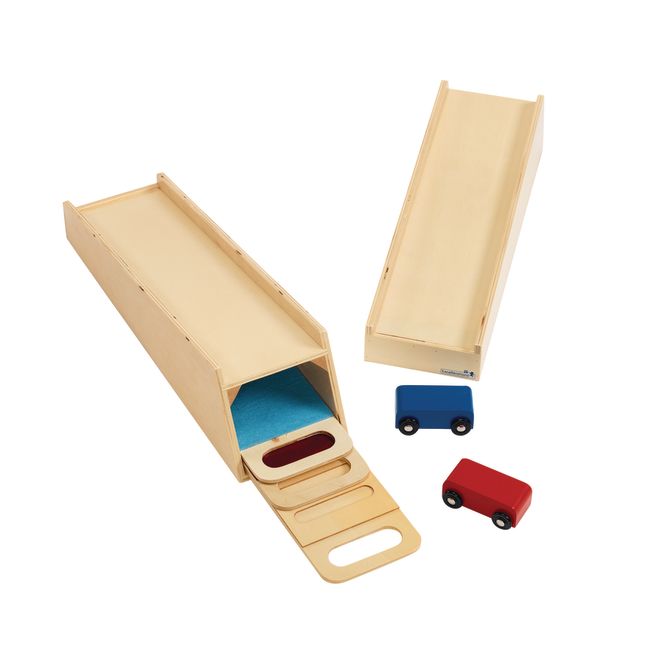 Excellerations® Wooden Ramp STEM Discovery Set with Ramps, Textured Surfaces, and Cars