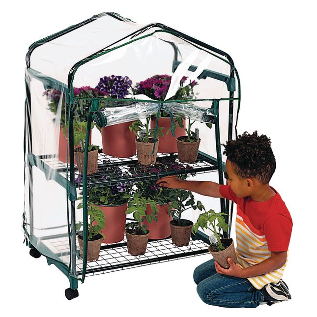 Excellerations® Mobile Greenhouse for Outdoor Learning - 27" x 19" x 40"