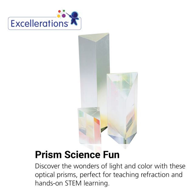 Excellerations® Optical Prisms - Set of 3