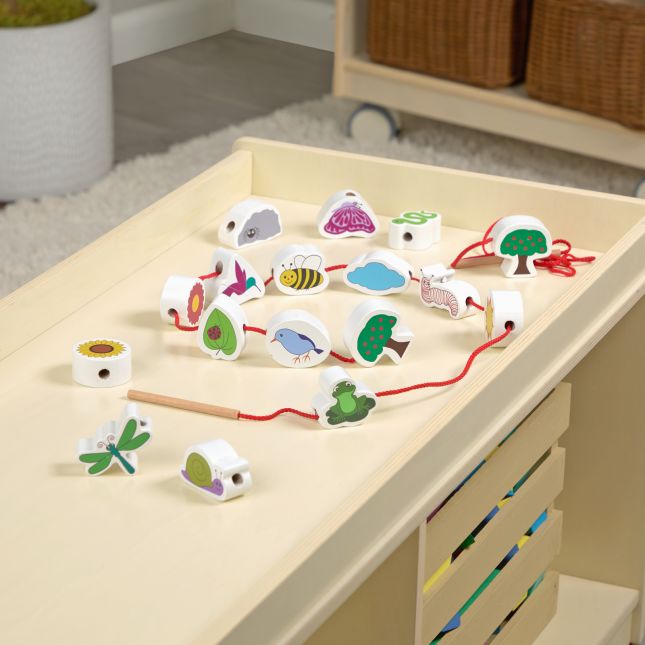 Excellerations® Chunky Lacing Garden Set - 17 Pieces