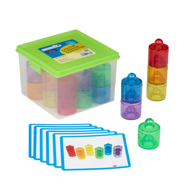 Excellerations® earlySTEM™ Translucent Stacking Pegs