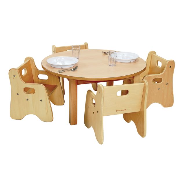 Environments® Round Table 30" and 4 Chairs