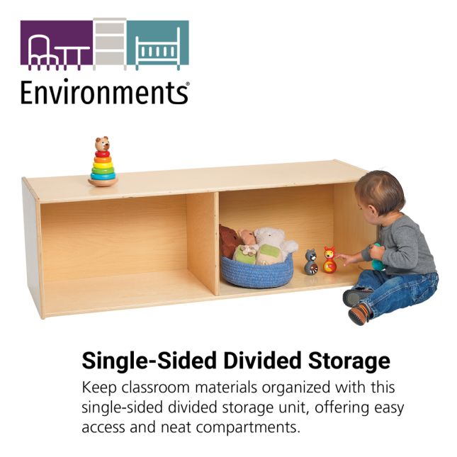 Environments® Single Side Divided Storage - Assembled