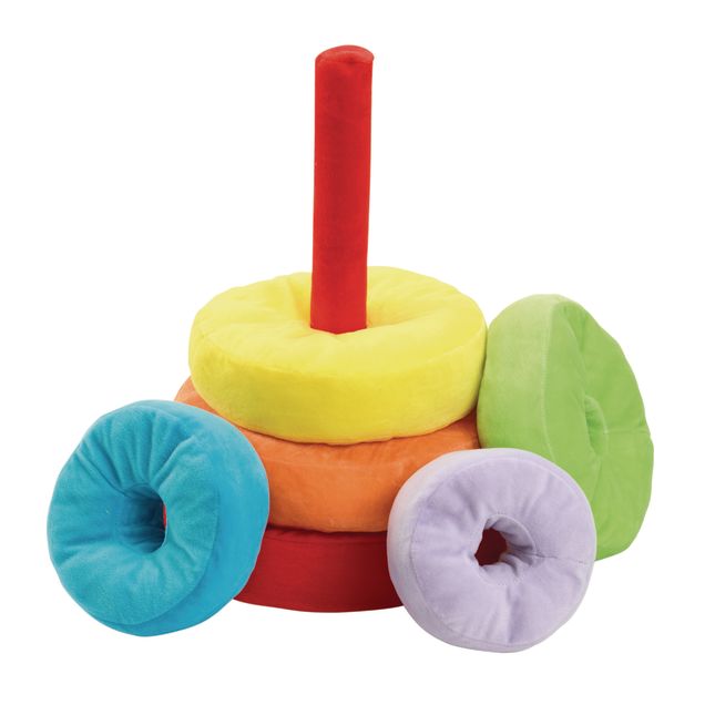 Excellerations® Giant Plush Rainbow Stacking Ring