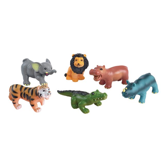 Excellerations® Soft Touch Baby Wild Animals - Set of 6