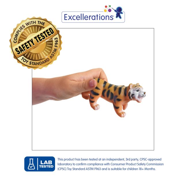 Excellerations® Soft Touch Baby Wild Animals - Set of 6