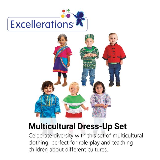 Excellerations® Toddler Traditional Multicultural Clothing Set of 6