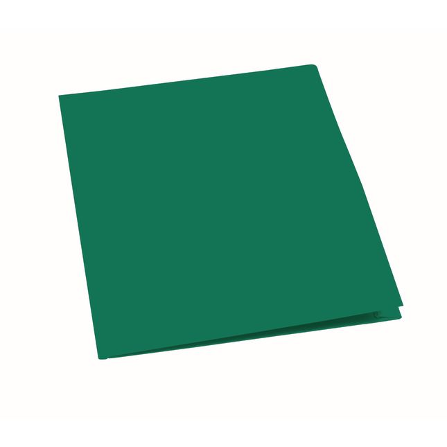 Plastic Pocket Folder, Green