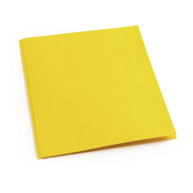 Pocket and Brad Folder, Yellow