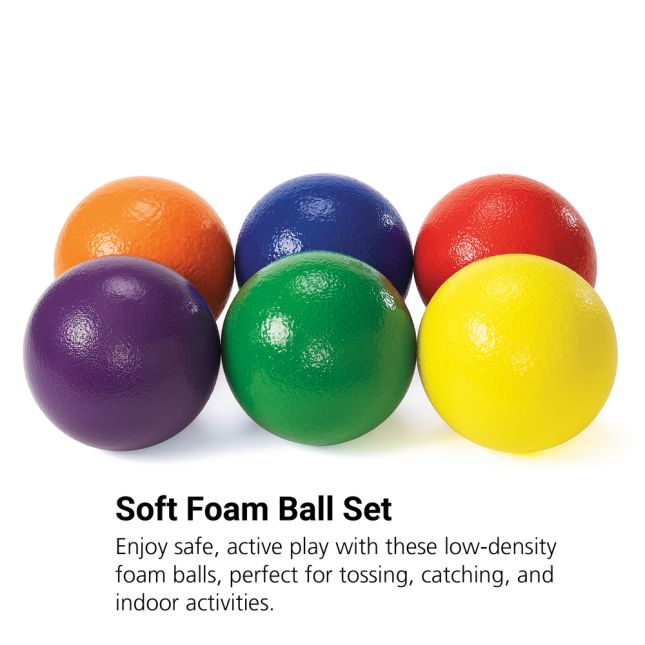 Discount School Supply® Low Density Foam Balls - Set of 6