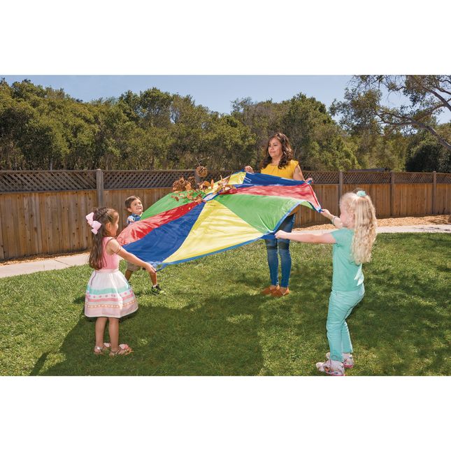 Excellerations® Brawny Tough Rainbow Parachute - 6'Dia.
