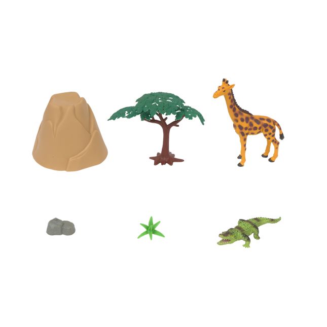 Excellerations® Jungle Animal Bucket - Set of 31 Pieces