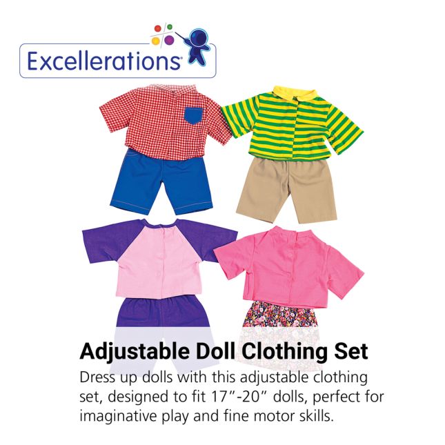 Excellerations® 17"-20" Adjustable Doll Clothing