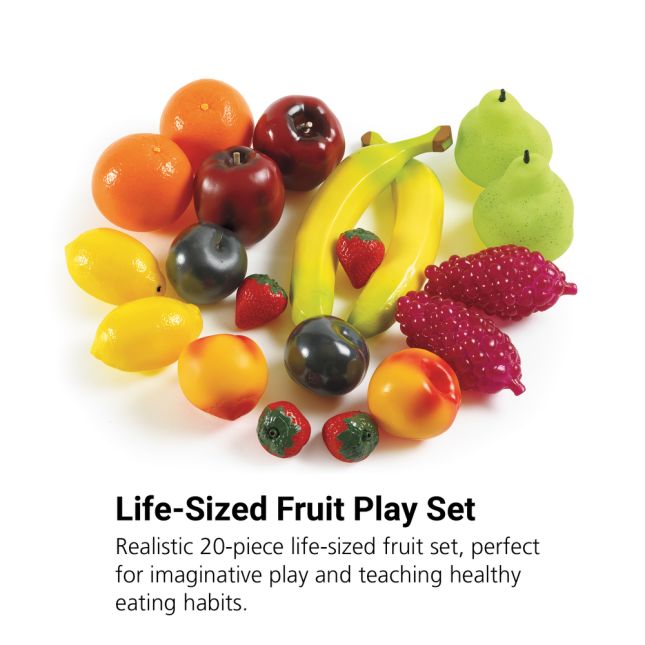 Excellerations® Life-Sized Fruit Set - 20 Pieces