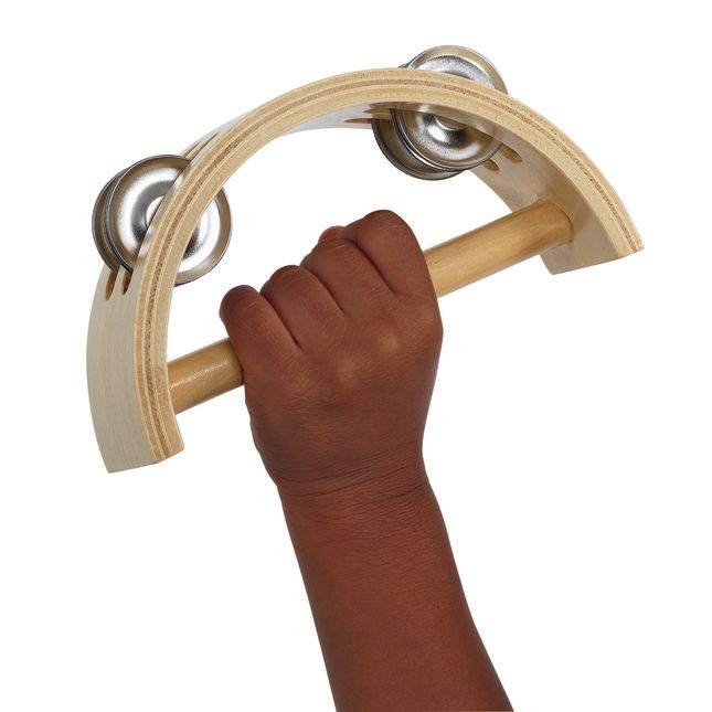 Excellerations® Toddler Easy-Hold Wooden Tambourine