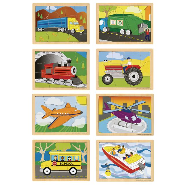 Excellerations® Transportation Puzzles – Set of 8