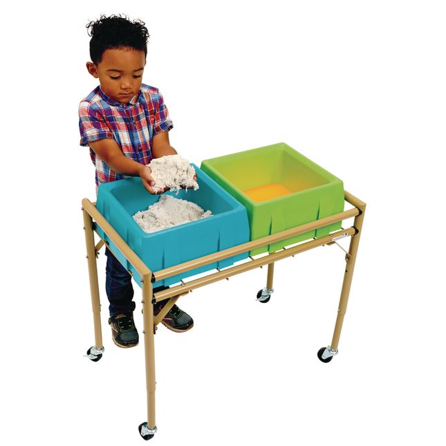 Excellerations® 2-Station Sensory Sand Table with Lids