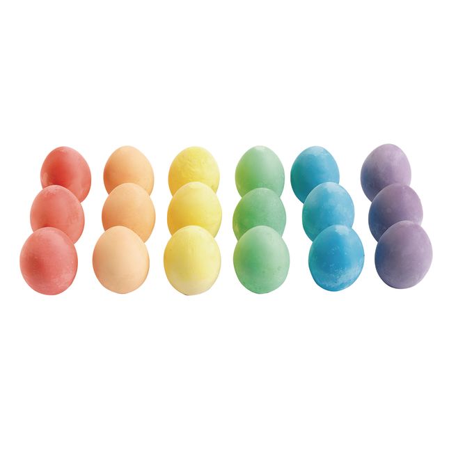 Colorations® DustLite™ Chunky Chalk Eggs - Set of 18