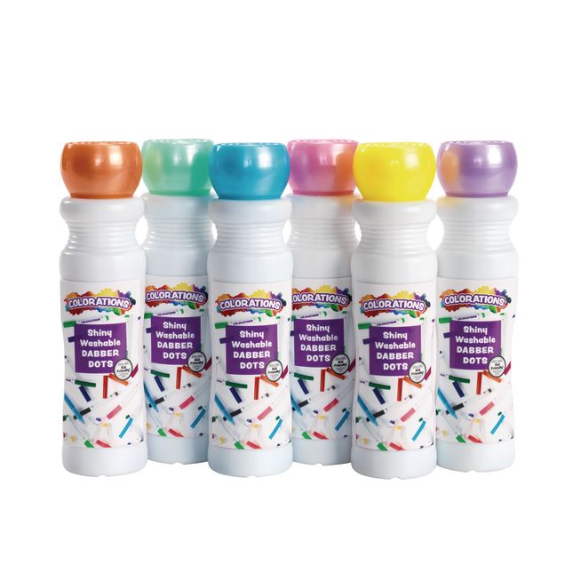 Jumbo Washable Dot Markers for Toddlers, (8 Pack Dabbers) - Easy Grip Bingo  Daubers 