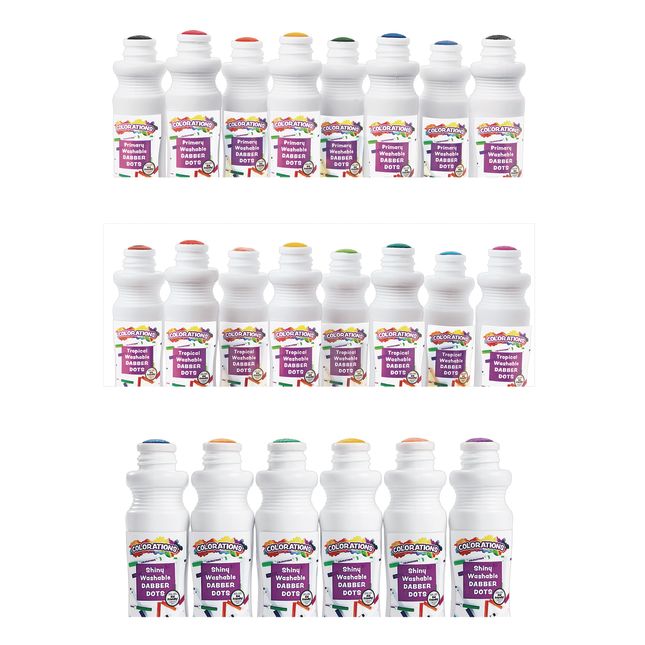 Colorations® Washable Dabber Markers Value Pack - Set of 22