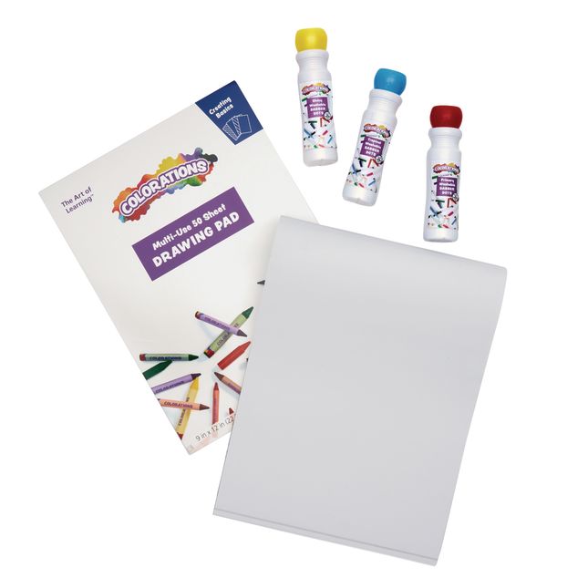 Colorations® 25 Dab Markers with 3 Drawing Pads