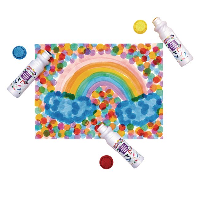 Colorations® 25 Dab Markers with 3 Drawing Pads